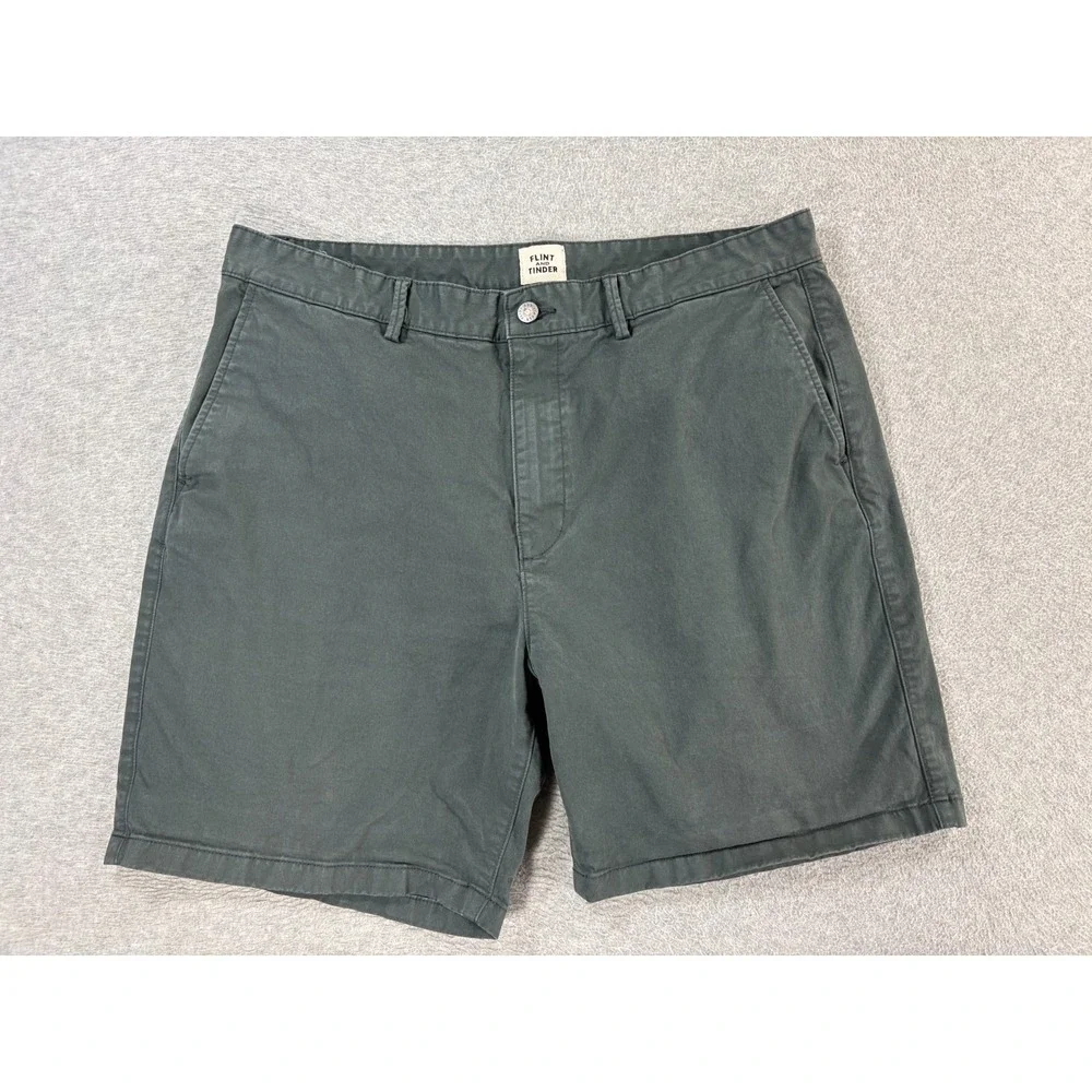 Flint and Tinder 365 Cotton Blend Chino Shorts (Men's 36) Gray - 7